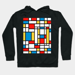 Tribute to Mondrian No2 Hoodie